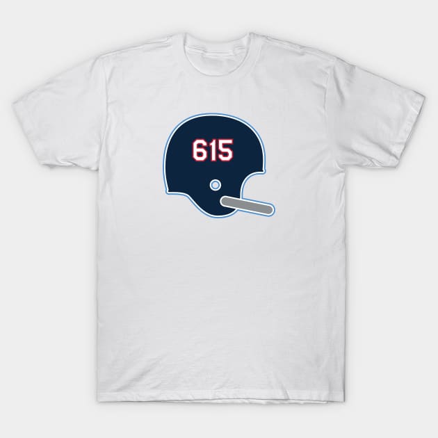 Tennessee Titans 615 Helmet T-Shirt by Rad Love